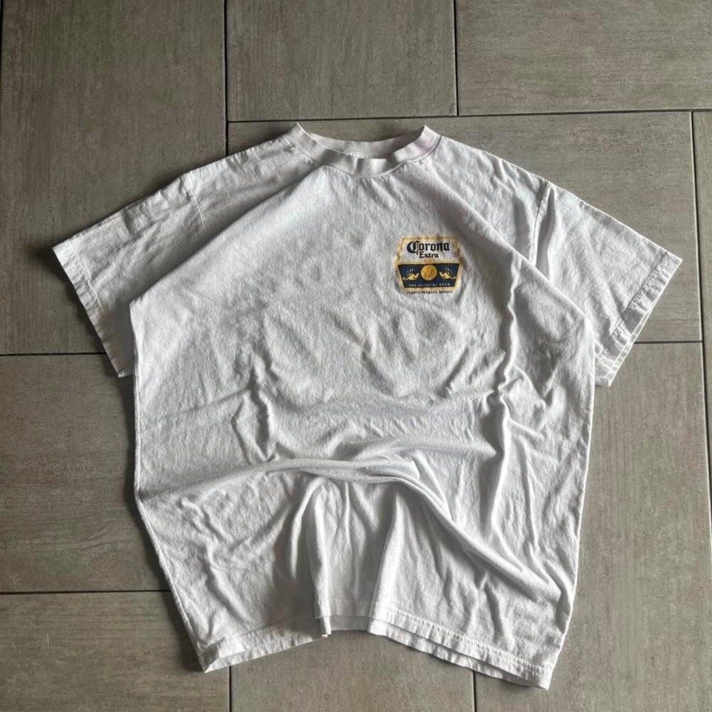 Corona Extra Save Water Drink Beer Graphic T Shirt White XL
